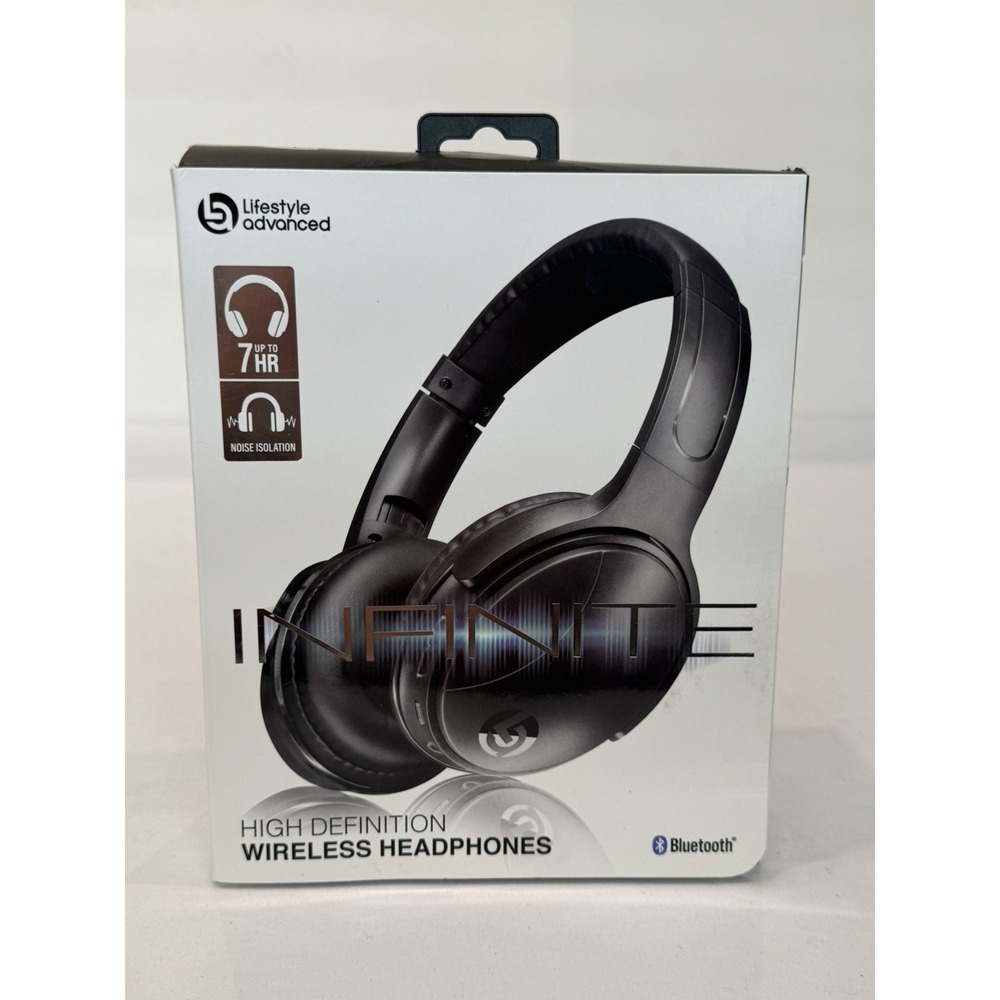 Lifestyle Advanced Infinite Bluetooth Wireless Noise Isolation Headphones NIB